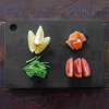 Deska do krojenia syntetyczna Parker Asahi BLACK Home (25x25 cm)